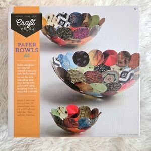 COPY - Craft Crush Paper Bowls Kit NWT